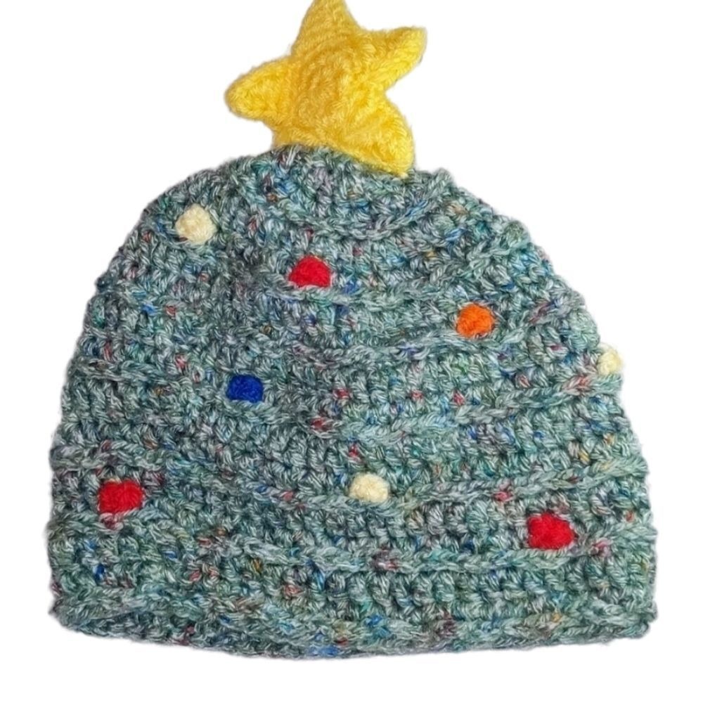 Holiday Handknitted Youth Xmas Hat holiday cute